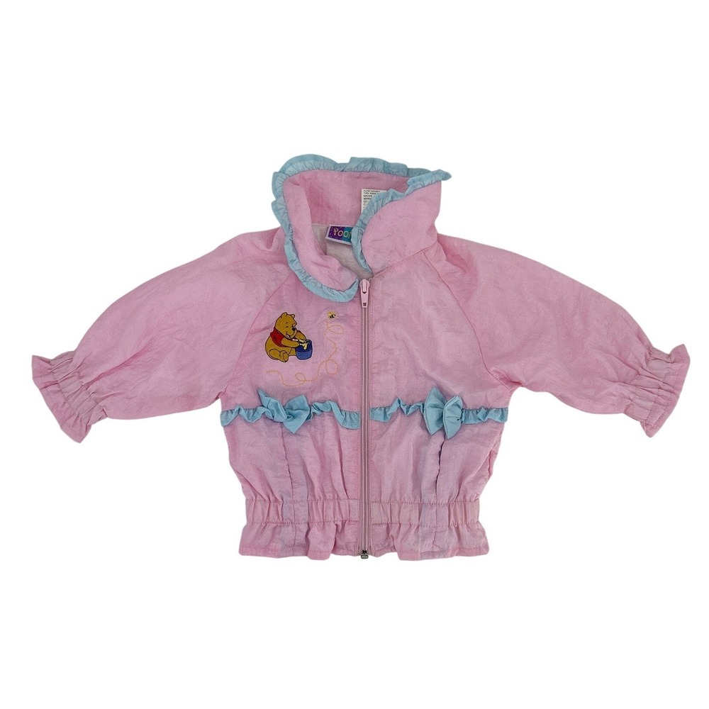NWT Vintage Winnie the Pooh Windbreaker Jacket Kids 12M Disney 90s